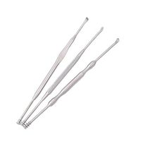 TraveT Earwax Removal Tool 3pcs Stainless Steel Ear Pick Spoon