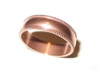 Roger Enterprises Pure Solid Copper Ring Band with Beautiful Design
