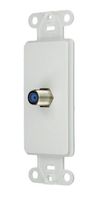 Leviton 40681-W F Connector Decora Insert, White
