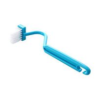 Portable Toilet 1Pcs Brush Scrubber V-Type Cleaner Plastic Long Handle Clean Brush Bent Bowl Handle Color Random
