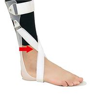 MOXIN Ankle Foot Orthosis Support, Full Length Trimmable Footplate, Ideal for Flaccid Foot Nerve Injury, with Carbon Fibre Composite Designed for Drop Foot,Left,M