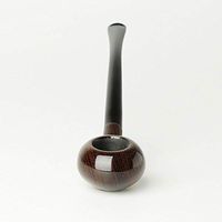 MUXIANG Churchwarden Wenge Wood Tobacco Pipes Handmade Wooden Pipe Apple AJ0010