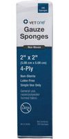 VetOne Gauze Sponges 2"x2" 4-Ply Non-Sterile 200ct