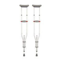 Crutches Aluminum Alloy can be Folded Down The Elderly Walker Medical Non-Slip Adjustable, can Bear 180kg (Size : One Pair)