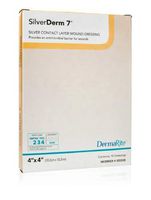 DermaRite SilverDerm 7 Antimicrobial Wound Contact Silver Dressing - 4 x 4 Inch