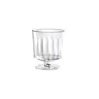 Party Essentials N223021 Plastic 1 Piece Wine Glasses, 2-Ounce Mini Tasters, 20-Count, Clear