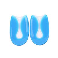 Healifty 1 Pair Silicone Heel Cups Plantar Fasciitis Inserts Heel Spurs Cushion Inserts U Shape for Women Heel Pain Size S