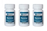 RELIABLE 1 LABORATORIES Micro Coated Senna 8.6mg Vegetable Laxative (100 Tablets Each) (3 Pack)