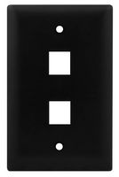 Legrand - On-Q WP3402BK 1Gang, 2Port Wall Plate, Black