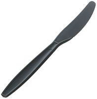 Karat U2031 7.5" Extra-Heavy Weight Disposable Knife, Black (Pack of 1000)