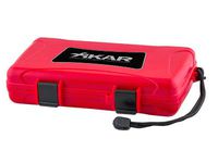 Xikar 5 Count Cigar Travel Humidor - Red