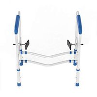 Toilet Rail Safety Handrail For Toilet Stabilizing Handrails Armrests With Support Armrests Bathroom Seat Support For Special People (stainless Steel, White Nylon Coating) Toilet Safety Rails