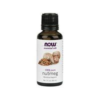 NOW Essential Oils, Nutmeg Oil, Energizing Aromatherapy Scent, Steam Distilled, 100% Pure, Vegan, 1-Ounce