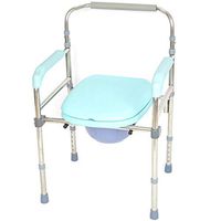ZBYXZIGJ Folding Commode Chair and Toilet Surround Lightweight, Sturdy, Simple, Bathroom Support for Elderly Seniors, Disabled, Handicapped