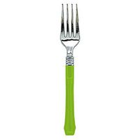 Amscan 436900.53 Classic Choice Premium Cutlery disposable-forks, One Size, Kiwi