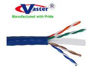 Vaster SKU - 00030-300 300 Ft UTP Cat. 6 BULK Cable, (UL/CSA) In-Wall Rated (CMG) 100% Copper 24 Awg Ethernet Solid Copper, BLUE Color,