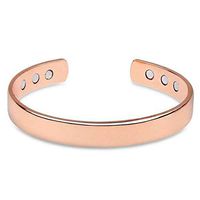 HUSHOUZHUO New Magnetic Copper Bangle Bracelet Healing Bio Therapy Arthritis Pain Relief Cuff Bangle Women Men Jewelry