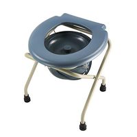 BINZHI Bedside Portable Toilet Chair Foldable Mobile Applicable to Elderly Pregnant Women Bedside Toilet (Color : A)