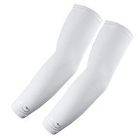 1 Pair of Elixir Sports Scorpion Kids Youth Junior Size Sun Protection Arm Cooling Sleeve, White