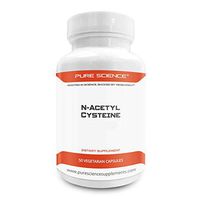 Pure Science N-Acetyl Cysteine 700mg – NAC Supplement with Highest Dosage in Amazon – Natural Immunity, Detox, Glutathione Production Support - 50 Vegetarian Capsules of N-Acetyl Cysteine powder