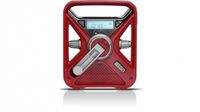 Eton FRX3 Hand Turbine AM / FM NOAA Weather Alert Radio with Smartphone Charger - Red, NFRX3WXR
