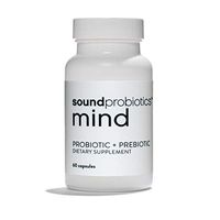 Sound Probiotics Mind - High Potency (12 Billion CFU) Probiotics Supplement for Maintaining Healthy Mood - Prebiotic + Probiotics for Women & Men - 60 Count