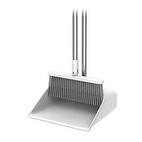 JTKDL Broom and Dustpan Set, Dust pan and Broom Combo, Premium Long Handle Broom with Dust Pan and Standing Upright Broom Set for Home Kitchen Room Office Use