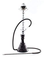 1 hose28" WHITE Hookah shisha nargila bar narguile nargile glass water Vase new