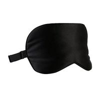 Natural Silk Sleep mask & Blindfold，Comfortable and Super Soft Eye Mask with Adjustable Strap Prevent Dark Circles Best Eyeshades for for Sleeping, Travel, Nap, Shift Works (Black)