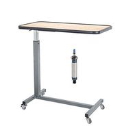 CX Overbed Table with Wheels,Flat Rolling Bed Side Tray Table for Medical or in-Home Use | Height Adjustable Hospital Table with Locking Casters,Mount-It!