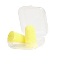 Sujing 1Pair Noise Cancelling Earplugs Soft Foam Earplugs Noise Reduction (Yellow)