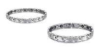 SunnyHouse His or Hers Matching Set Couple Titanium Magnetic Bangle Bracelet Anti-Fatigue Anti-Radiation in a Gift Box (Hers)