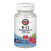 B12 Methylcobalamin Instant Dissolve Natural Red Raspberry Flavor 1,000 MCG (90 Micro Tablets)