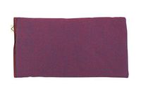 Pack of (4) Unscented Organic Flax Seed Eye Pillows - 4 x 8.5 - Soft & Soothing Cotton - soothing relaxing - purple pink berry