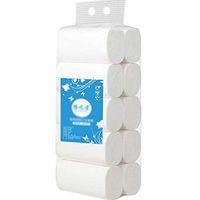 Toilet Paper 4-layer Toilet Paper 10 Rolls Household Roll Paper Soft Gentle Toilet Tissues for Home and Bathroom
