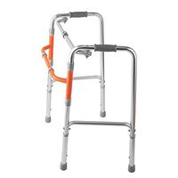 LHQ-HQ Elderly Walker Cane Folding Auxiliary Walking Device Four-Legged Walker Non-Slip Walking Stick with Hospital
