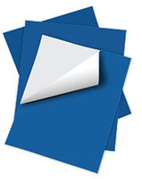 ShearBan Sheet Protects Skin for Use on Prosthetics, Orthotics, Footwear, Insoles, Medical Devices (One Blue 8x12 Sheet)