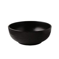 Home big wrist Bowl, Japanese Style Frosted Tableware Yaguang Black Sand Pull Bowl Household Simple Ceramic Bowl 20.5 8cm Decorative hotel retro soup bowl