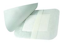 Euromed 7 7/8 x 4Inches Medical Grade Wound Care Dressing – Breathable Sterile Non-Woven Cushioned and Flexible Absorbent Island with Premium Adhesive Border (4 Pieces)