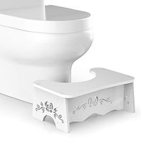 Squat Toilet Stool,Bathroom Squat Potty For Natural & Comfortable Aid,Wood-Plastic Board, Environmentally Friendly Materials (Type1)