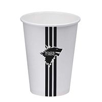 {50 Pack, 12 oz} Game of Thrones Cups | Winter is Coming - Special Design | Disposable Paper Cups | Cold & Hot Drink Cup + Coffee | Perfect For Parties & Everyday Use | 100% Biodegradable Eco Friendly