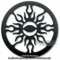 AudioBahn ABG15BDQ, 15" Steel woofer Flame Grill, for Long-Throw woofer, Black, Contents: 1 Pair