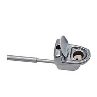 JYH-U Creative Toilet Style Pipe,Metal Portable Mini Pipe,Can be Used as a Surprise Gift for Holiday Parties