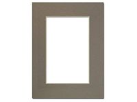 PA Framing, Single Mat, 9 x 12 inches Frame for 6 x 9 inches Photo Art Size - Cream Core/Cobblestone