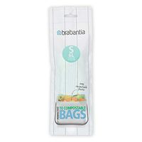 Brabantia 419683 Trash Bags, 1.6 Gallon, Green