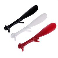 NUANNUAN Set of 3 Cute Squirrel Shaped Shoehorn,Funny Creative Squirrel Mini Travel Shoehorn