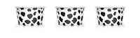 Perfect Stix YogurtCup12-Moo-50 Paper Yogurt Cups with Black and White Cow Print, 12 oz. (Pack of 50)