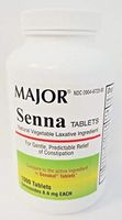 Major Senna 8.6mg Natural Vegetable Laxative Tablets, 1000 Tablets
