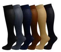 Compression Sock, Preciashopping 15-20mmHg Compression Sock Prevent Varicose Veins Stocking Reduce Pain Swelling Sport Leg Support (White, S/M)