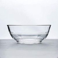 Bowl Crystal Glass Bowl Fruit Salad Bowl Household Cute Transparent Sugar Bowl Bowl Bowl Large Soup Bowl Cutlery Household tableware, retro bowl (Color : 124.8cm)